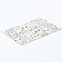 Магнит-раскраска многоразовая &laquo;Котики&raquo;, 14,8 &times; 21 см