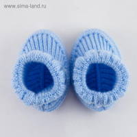 Пинетки детские, цвет голубой, р-р 20 (56-62) Пинетки детские, цвет голубой, р-р 20 (56-62)