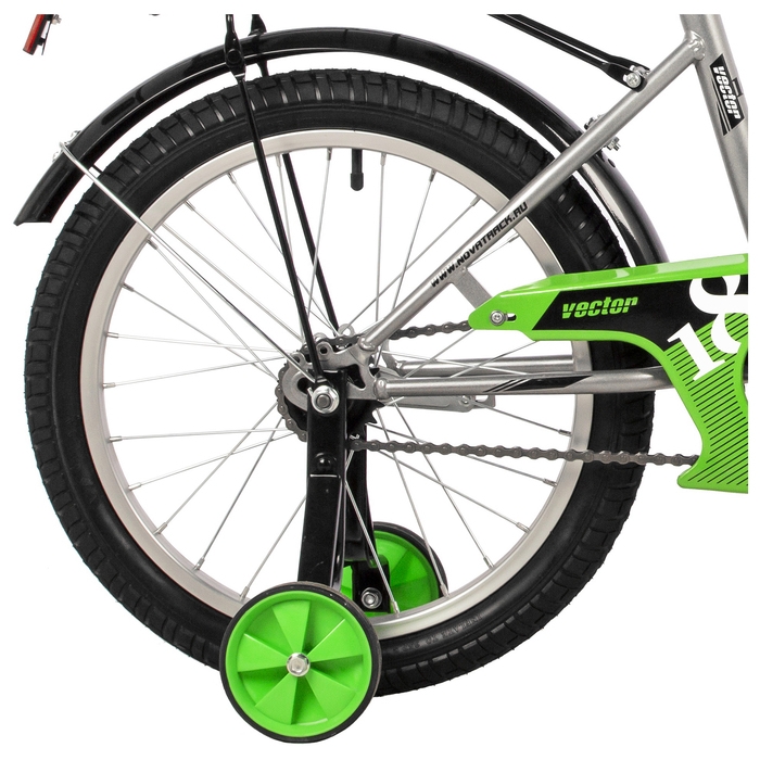 Велосипед 18" Novatrack VECTOR, цвет серебристый