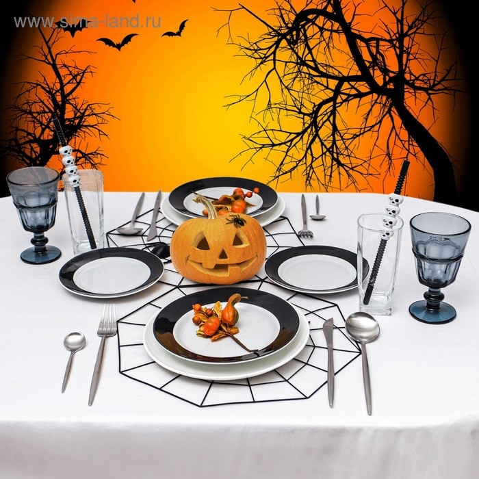 Столовые приборы из нержавеющей стали Magistro «Фолк», 4 предмета, цвет серебряный Столовые приборы из нержавеющей стали Magistro «Фолк», 4 предмета, цвет серебряный