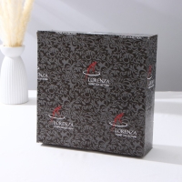 Набор тарелок &laquo;Мехенди&raquo;, 2 предмета: 29*25 см и 33*28 см, цвет бежевый с чёрным и золотым, стекло