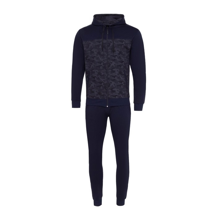 Костюм мужской (толстовка/брюки), цвет тёмно-синий, размер 56 Костюм мужской (толстовка/брюки), цвет тёмно-синий, размер 56