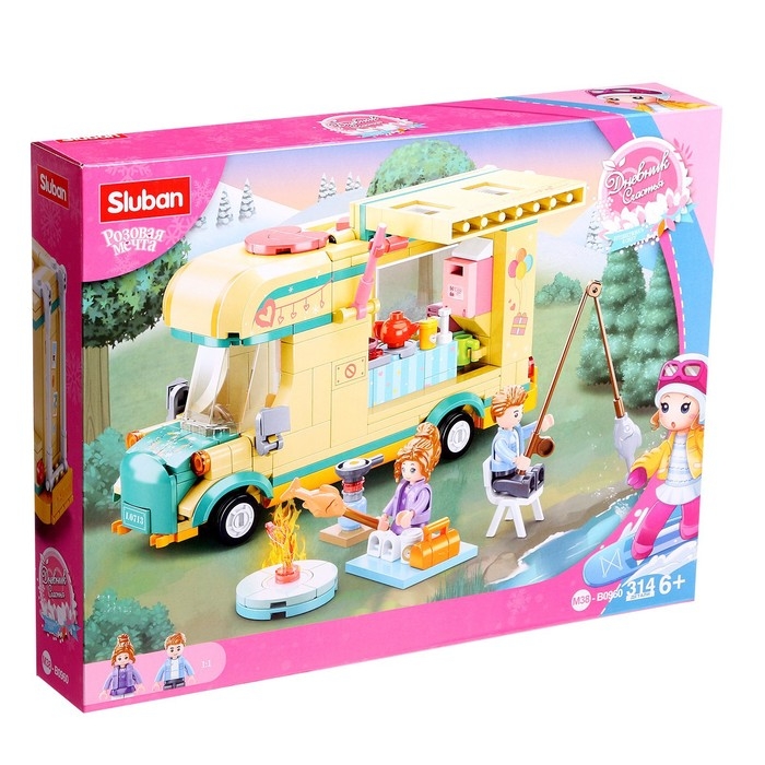 Конструктор Розовая мечта &laquo;Дом на колесах&raquo;, 314 деталей