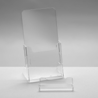 Настольная подставка 21,5&times;11,5&times;7,4 см, оргстекло 2 мм, В ЗАЩИТНОЙ ПЛЁНКЕ