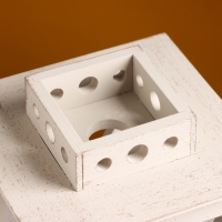 Кашпо деревянное "Фонарь. Прованс" 17х17х31 см Светло-серый Кашпо деревянное "Фонарь. Прованс" 17х17х31 см Светло-серый