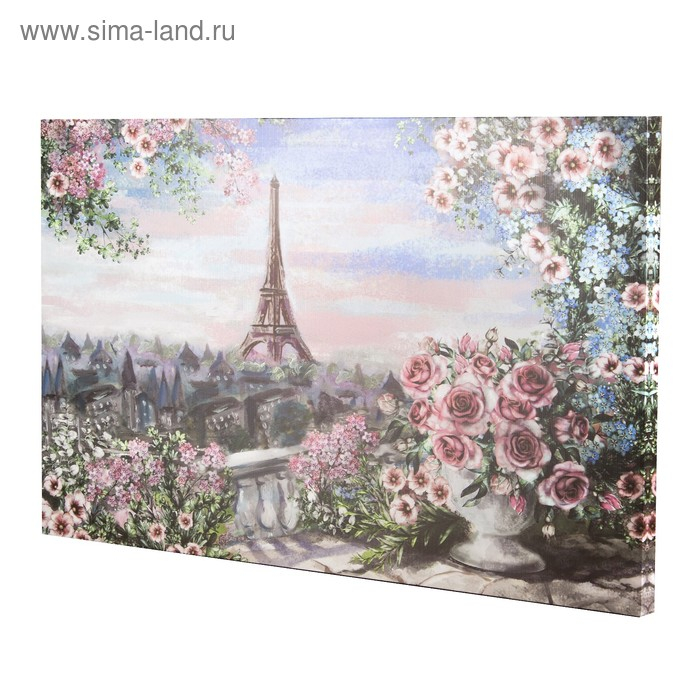 Картина на холсте "Вид на башню" 60*100 см