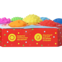 Набор развивающих тактильных мячиков &laquo;Цветочек&raquo;, с пищалкой, 7 шт, Крошка Я