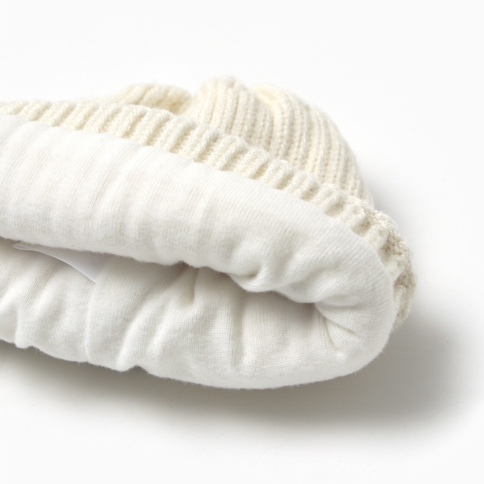 Шапка Крошка Я, р. 46-48см, 1-3 года, молочный