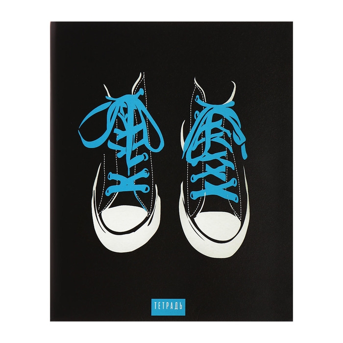 Комплект тетрадей из 4 штук, 96 листов в клетку Calligrata Комплект тетрадей из 4 штук, 96 листов в клетку Calligrata "Кеды", обложка мелованный картон, блок офсет