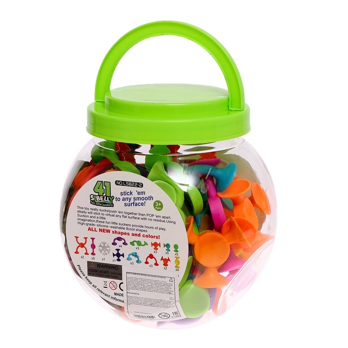 Конструктор &laquo;Забавные присоски&raquo;, 41 деталь