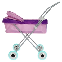Коляска кукольная №1, цвет сиреневый Коляска кукольная №1, цвет сиреневый