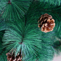 Кедр зеленый шишки 180 см, d игл 10 см, d нижнего яруса 100 см, 235 веток, металл подставка Кедр зеленый шишки 180 см, d игл 10 см, d нижнего яруса 100 см, 235 веток, металл подставка