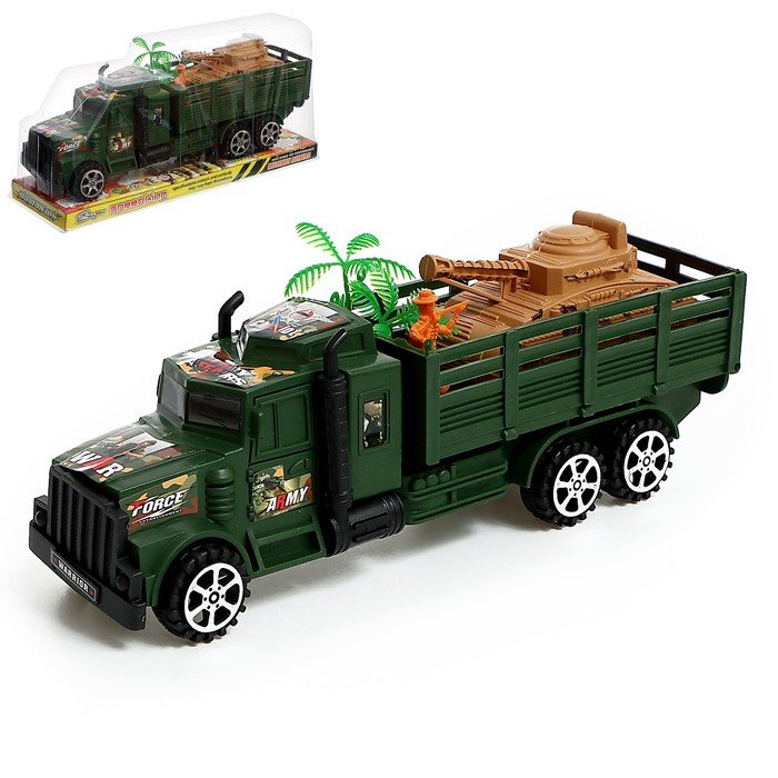 Машина инерционная «Военная», с танком и солдатиком Машина инерционная «Военная», с танком и солдатиком