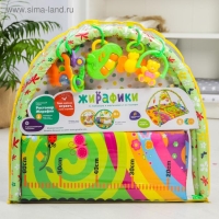 Развивающий коврик с дугами &laquo;Ростомер Жирафик&raquo;, р-р 81х68х0,5 см.