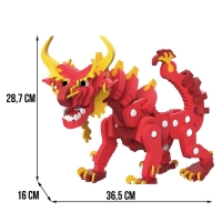 Конструктор &laquo;Огненный дракон&raquo;, мягкий, материал EVA, 99 деталей