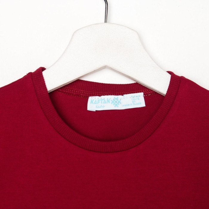 Футболка KAFTAN "Basic line" р.30 (98-104), бордо