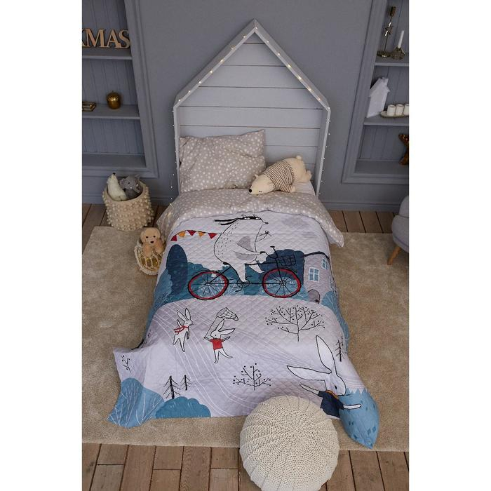 Покрывало "Этель" 2 сп Brave bear, 180*220 см, микрофибра