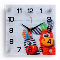 Часы настенные, интерьерные "Забавные зверюшки", бесшумные, 25 х 25 см Часы настенные, интерьерные "Забавные зверюшки", бесшумные, 25 х 25 см