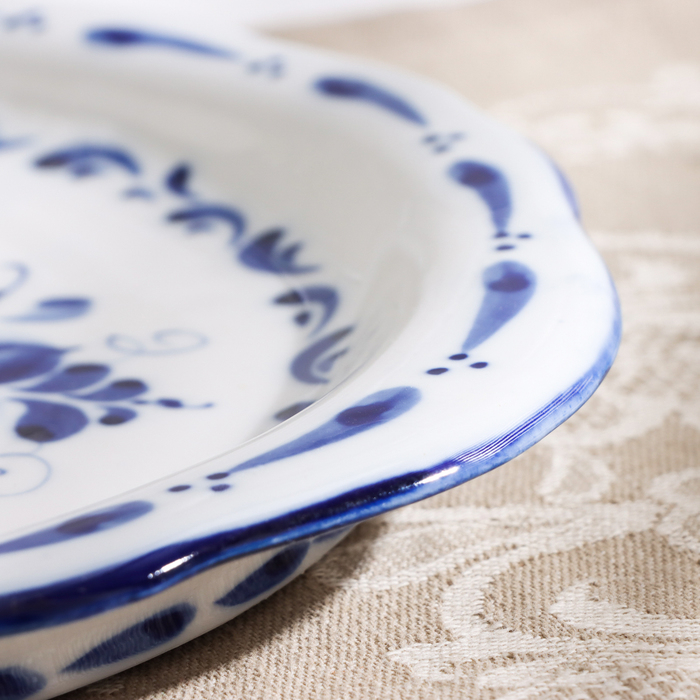 Поднос &laquo;Силуэт&raquo;, 33,5х22х2 см, гжель