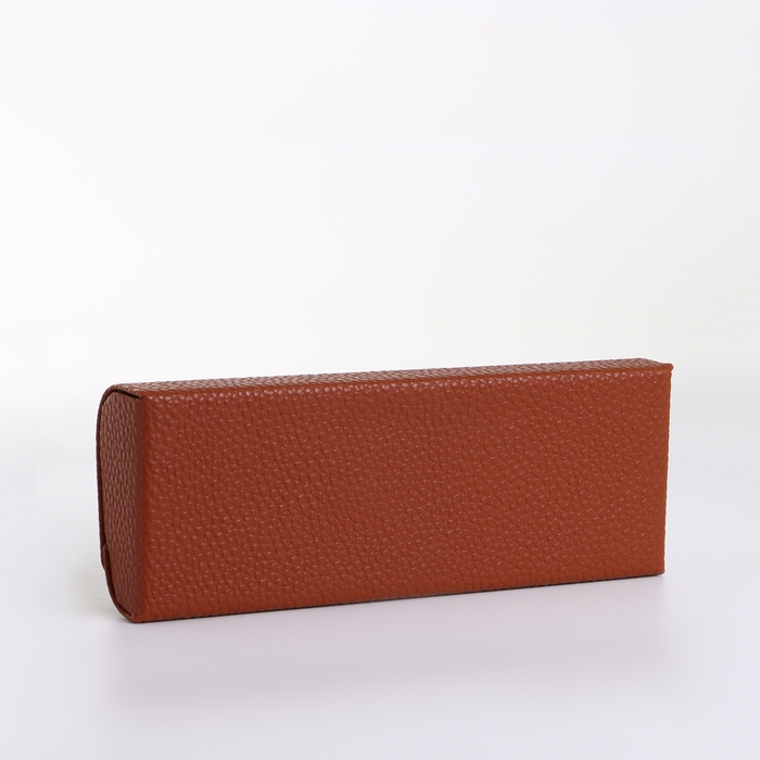 Футляр для очков на магните, длина 16 см, цвет коричневый