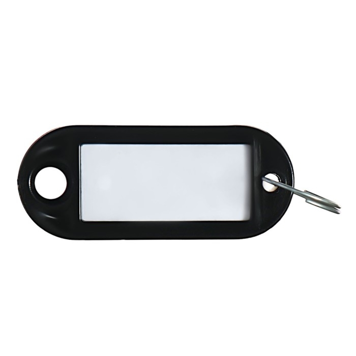 Набор брелоков для ключей, 50 штук, 53 мм, цвет черный Набор брелоков для ключей, 50 штук, 53 мм, цвет черный