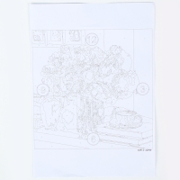 Роспись часов по номерам &laquo;Утренний натюрморт&raquo;, 30 х 30 см