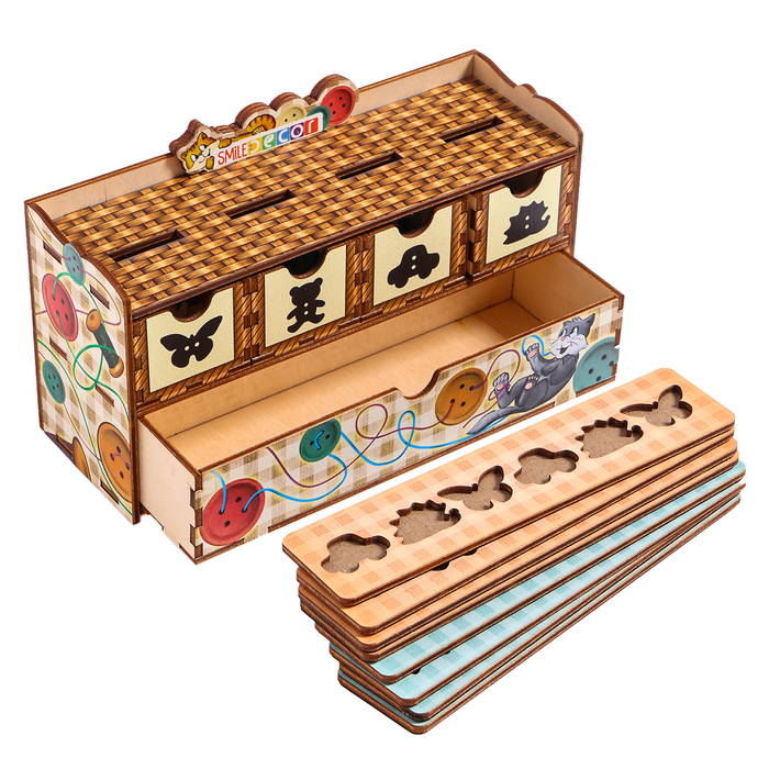 Волшебный комодик &laquo;Пуговки&raquo;, 64 пуговки