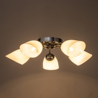 Люстра потолочная Кэтти 5х40Вт Е27 Хром 55x55x25 см