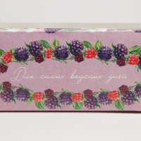 Кондитерская упаковка, коробка для кекса с окном, &laquo;Ягодная&raquo;, 26 х 10 х 8 см