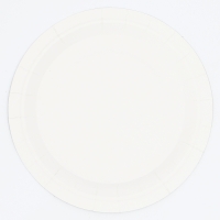 Тарелки бумажные, 6 шт., цвет чёрный