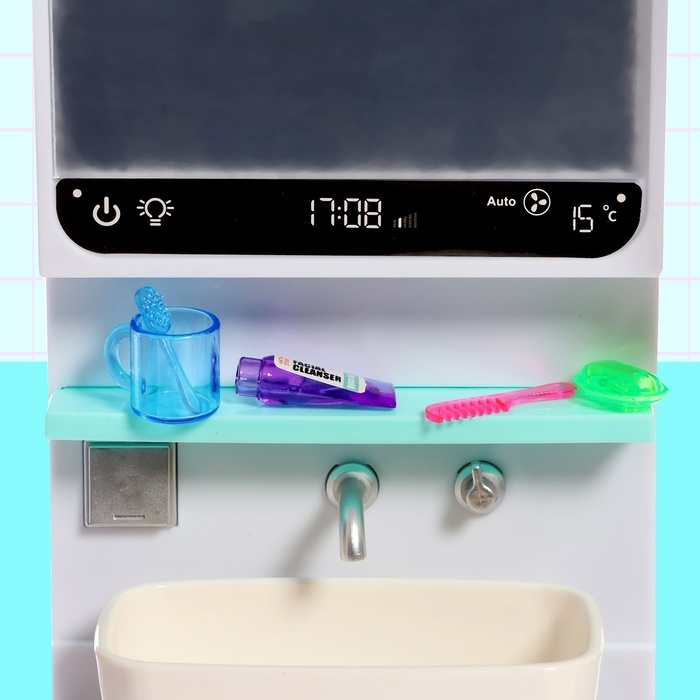 Набор мебели для кукол &laquo;Ванная комната&raquo;: санузел, постирочная, гардеробная