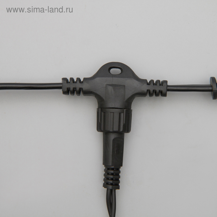 Гирлянда &laquo;Занавес&raquo; 2 &times; 6 м, IP44, УМС, тёмная нить, 1440 LED, свечение синее, 220 В