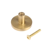 Ручка-кнопка CAPPIO, d=33 мм, h=20 мм., латунь, цвет золото Ручка-кнопка CAPPIO, d=33 мм, h=20 мм., латунь, цвет золото