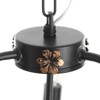 Люстра "Сандра" 3xE14 40Вт черно-золотой 51х51х52-110 см BayerLux Люстра "Сандра" 3xE14 40Вт черно-золотой 51х51х52-110 см BayerLux