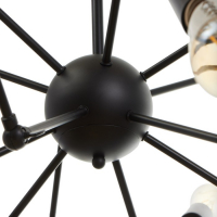 Люстра "Краб" E27 12х40Вт черный 80х80х100 см BayerLux Люстра "Краб" E27 12х40Вт черный 80х80х100 см BayerLux