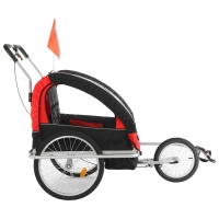 Велоприцеп, цвет красный Велоприцеп, цвет красный