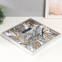 Фотоальбом магнитный 20 листов "Пальмовые листья" в коробке 3х33,5х32,5 см Фотоальбом магнитный 20 листов "Пальмовые листья" в коробке 3х33,5х32,5 см