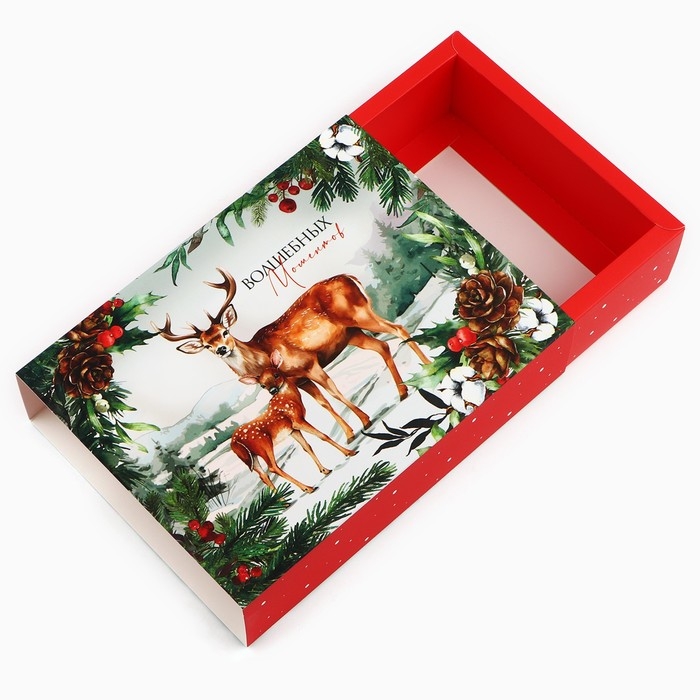 Коробка для сладостей «Сказка в лесу», 20 х 15 х 5 см, Новый год Коробка для сладостей «Сказка в лесу», 20 х 15 х 5 см, Новый год