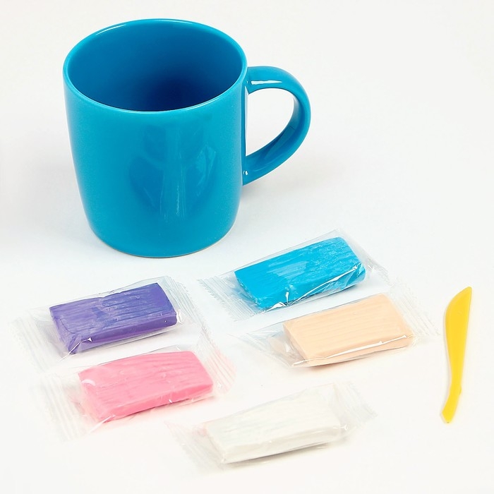 Набор для декора кружки полимерной глиной &laquo;Единорог и пончик&raquo;