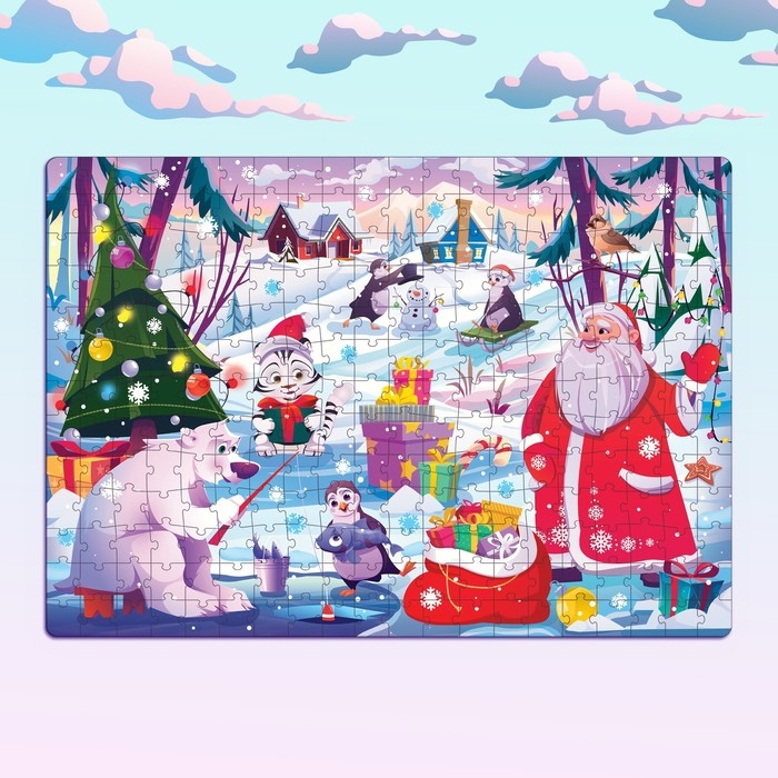 Светящийся пазл &laquo;Новогодние радости&raquo;, 260 деталей