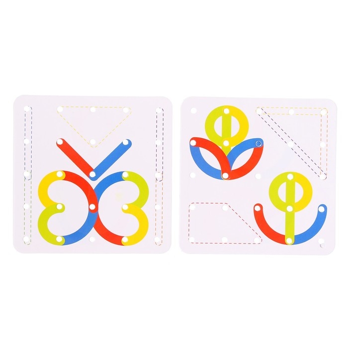 Геоборд с деталями &laquo;Буквы и цифры&raquo;