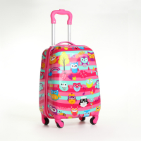 Чемодан детский 27 л (XS), HappyAnt, отдел на молнии, цвет розовый Чемодан детский 27 л (XS), HappyAnt, отдел на молнии, цвет розовый