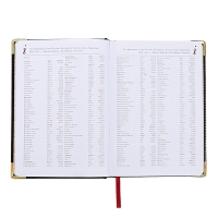 Ежедневник недатированный А5+, 136 листов Sidney Nebraska, твёрдая обложка, искусственная кожа, золотой срез, золотые уголки, чёрный