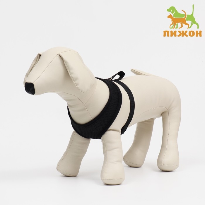 Шлейка мягкая из неопрена, размер M, ОШ 34 см, ОГ 32-42 см, чёрная Шлейка мягкая из неопрена, размер M, ОШ 34 см, ОГ 32-42 см, чёрная