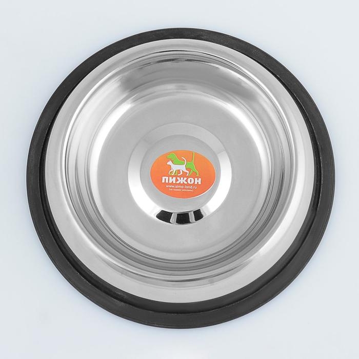 Миска с нескользящим основанием округлая, 470 мл