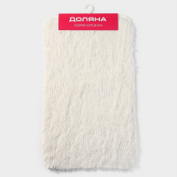 Коврик Доляна &laquo;Пушистик&raquo;, 49&times;79 см, цвет белый