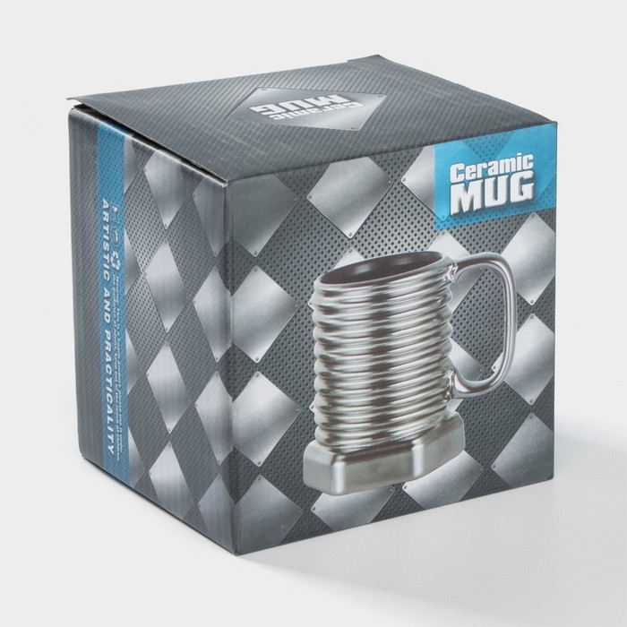 Кружка керамическая &laquo;Болт&raquo;, 350 мл, цвет МИКС