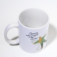 Кружка новогодняя керамическая &laquo;Снежный ангел&raquo;, 320 мл, цвет белый