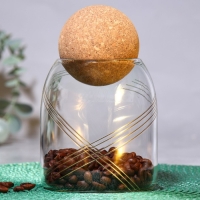 Банка для хранения сыпучих продуктов и круп &laquo;Геометрия&raquo;, 500 мл