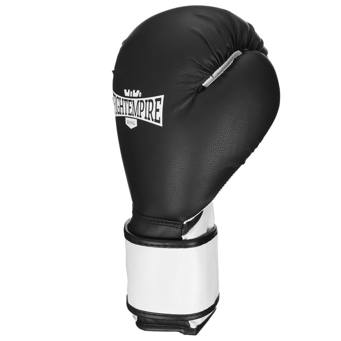 Перчатки боксёрские FIGHT EMPIRE, SPARTACUS, чёрно-белые, размер 8 oz